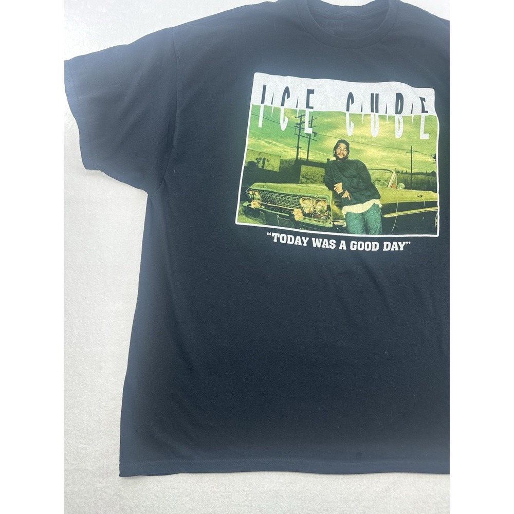 Ice Cube Graphic T Shirt Men's 2XL Black Rap Tee Hip Hop Streetwear - Picture 3 of 11